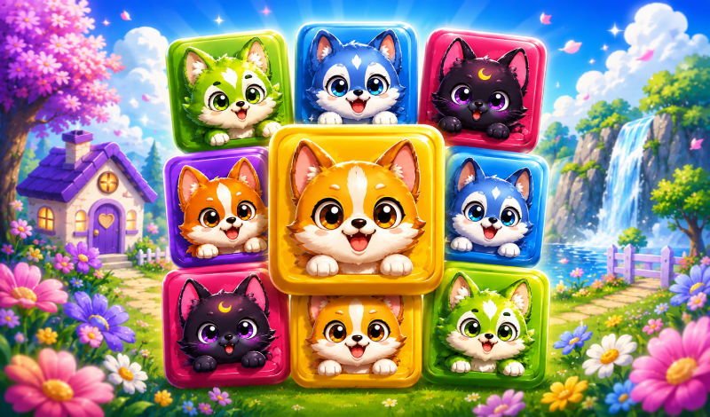 2048 с котятами game cover