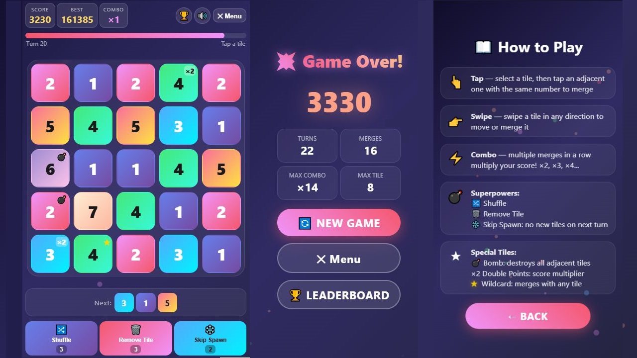 2048 Number Storm — screenshot 2