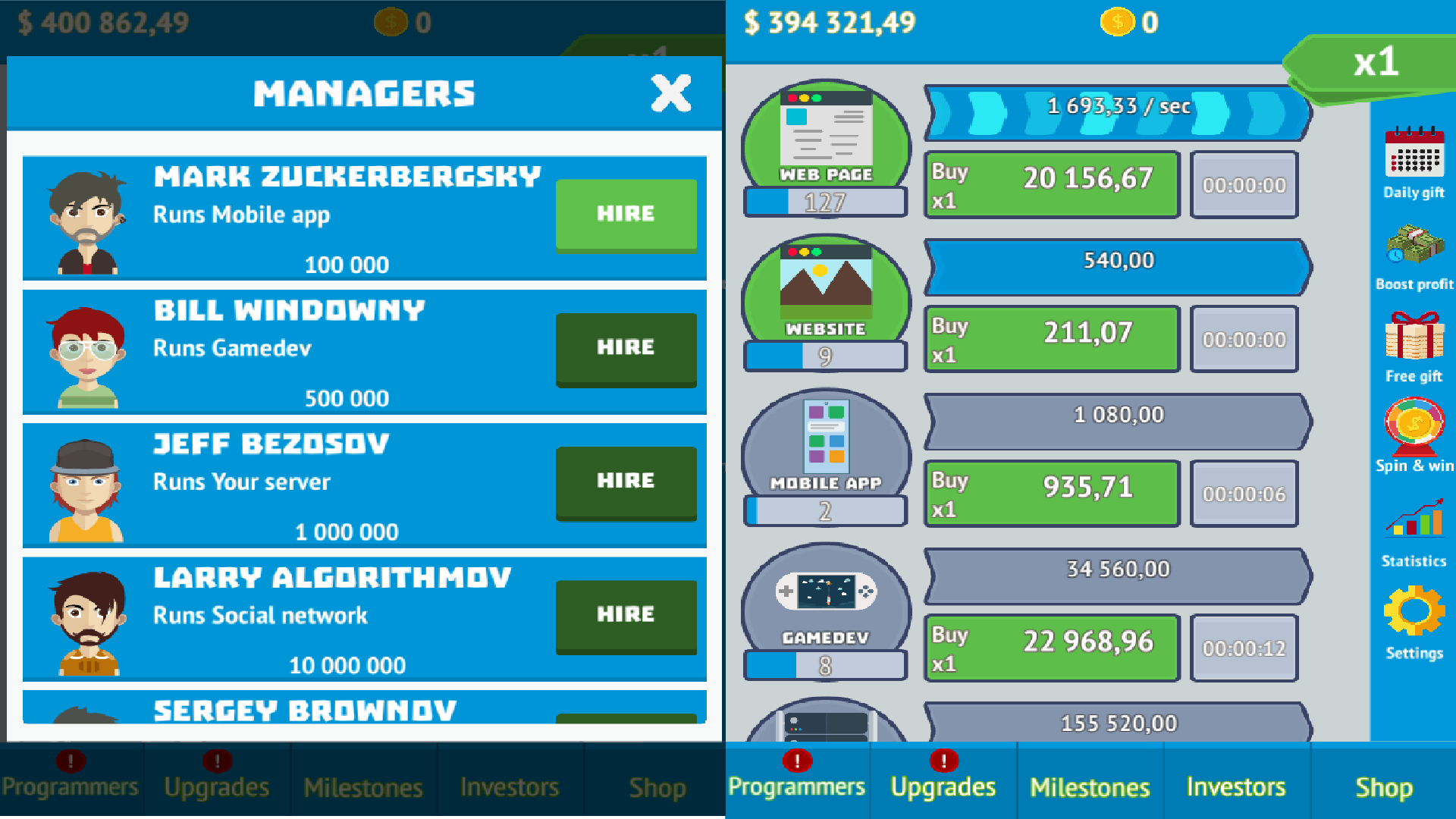 Programmer screenshot