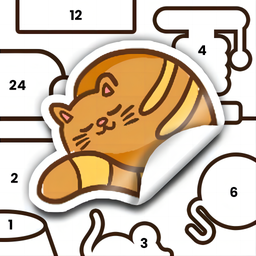 Stickers by Numbers: Coloring Puzzle