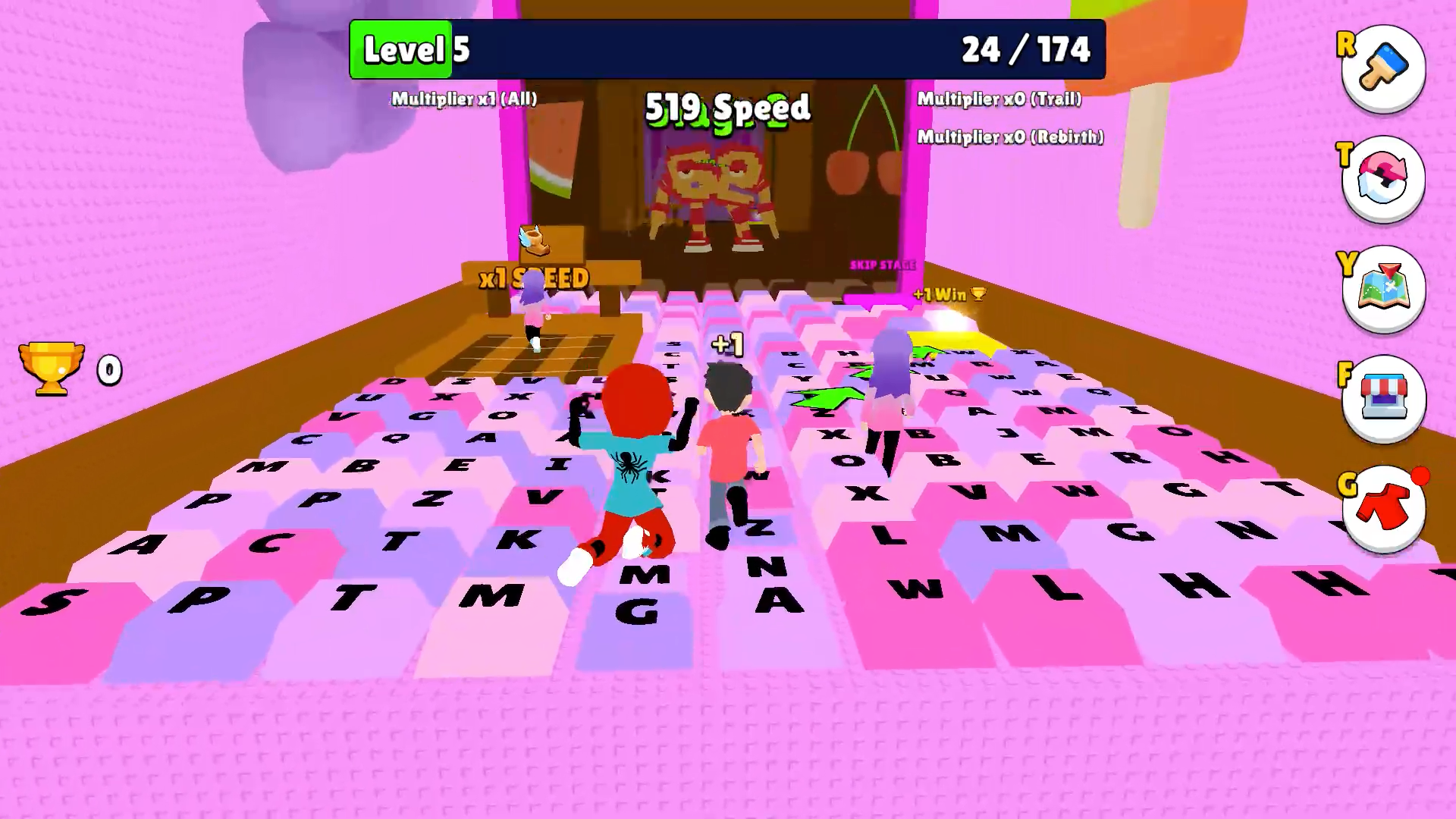 +1 Speed Keyboard Escape: Obby — screenshot 6