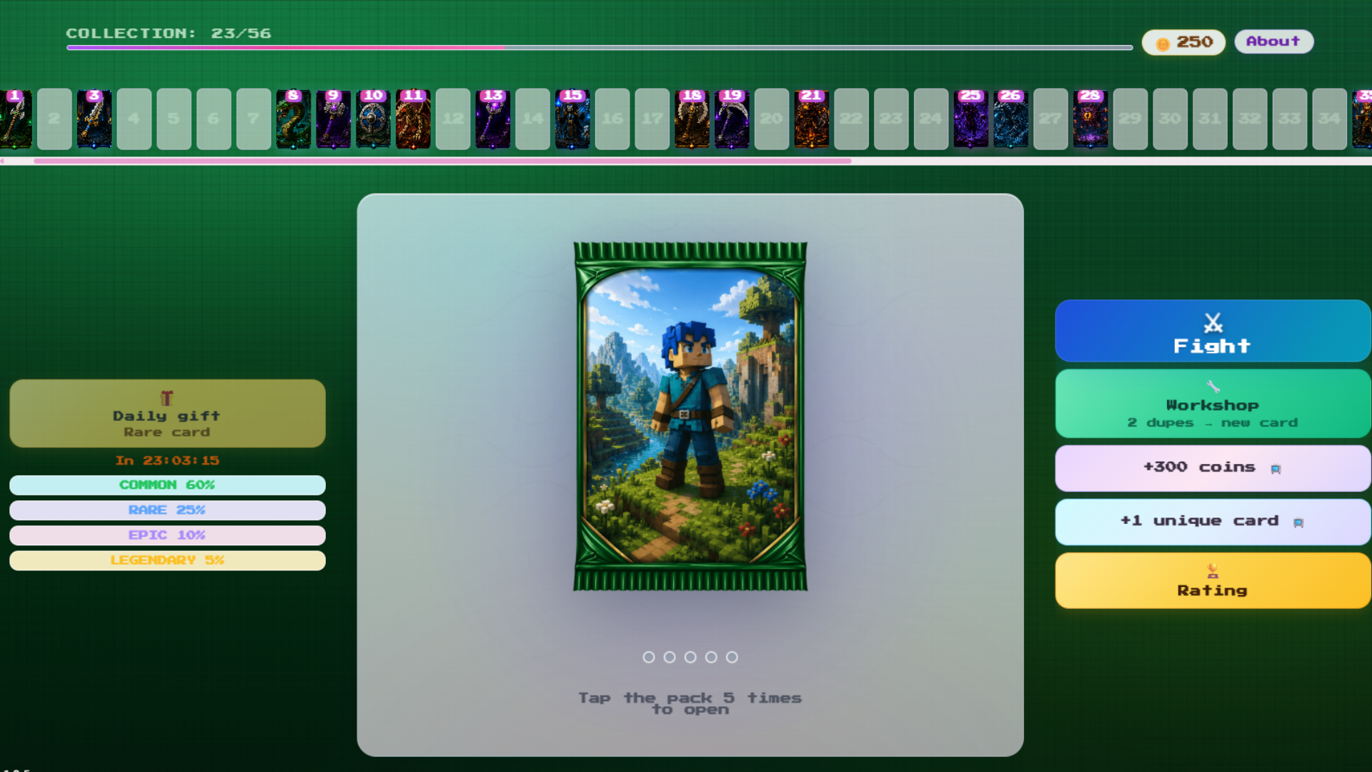 Survival and craft. Card collection online — screenshot 7