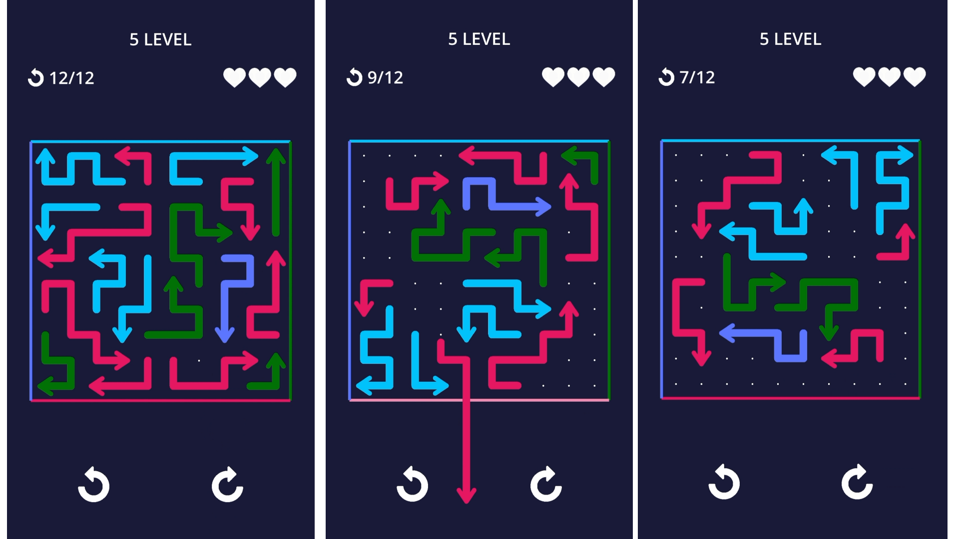 Arrows: Neon Puzzle — screenshot 2