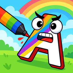 Раскраска - Алфавит Лора