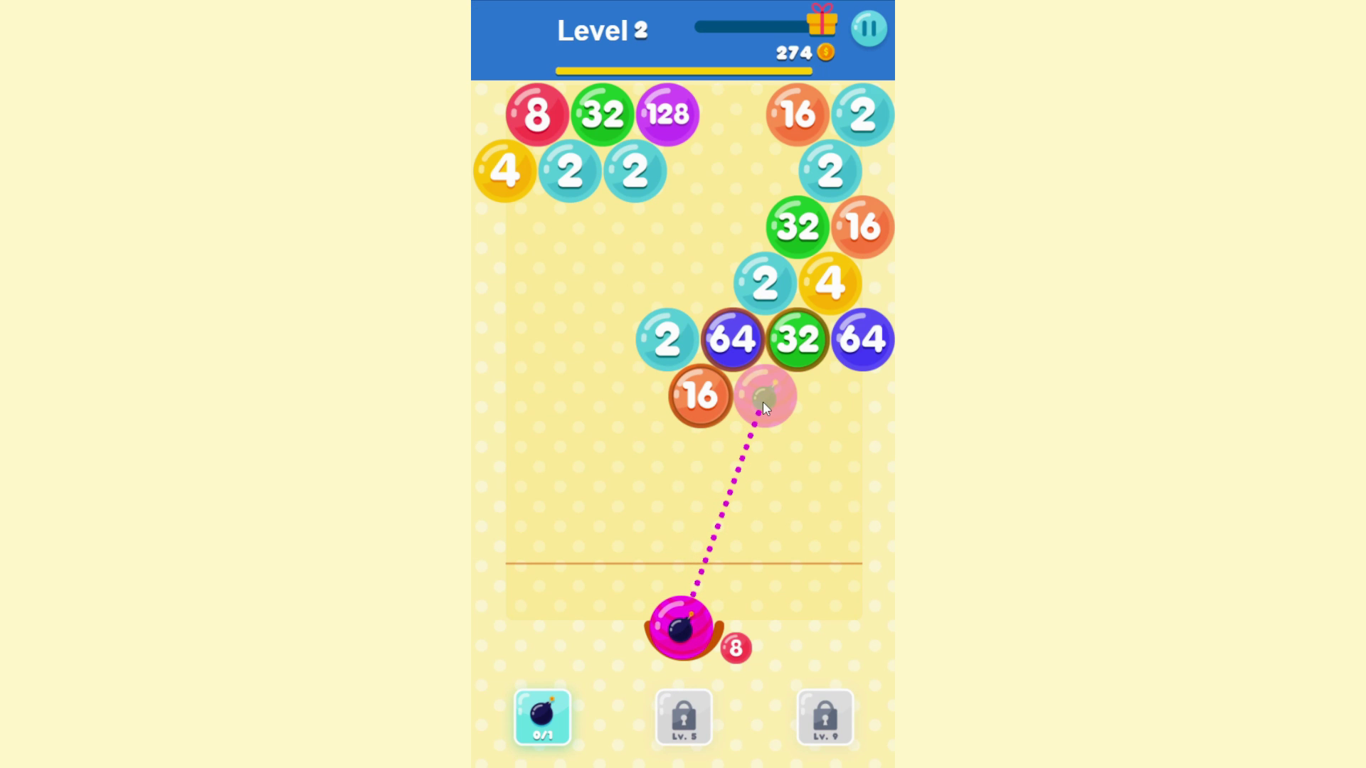 Shoot Ball 2048 screenshot