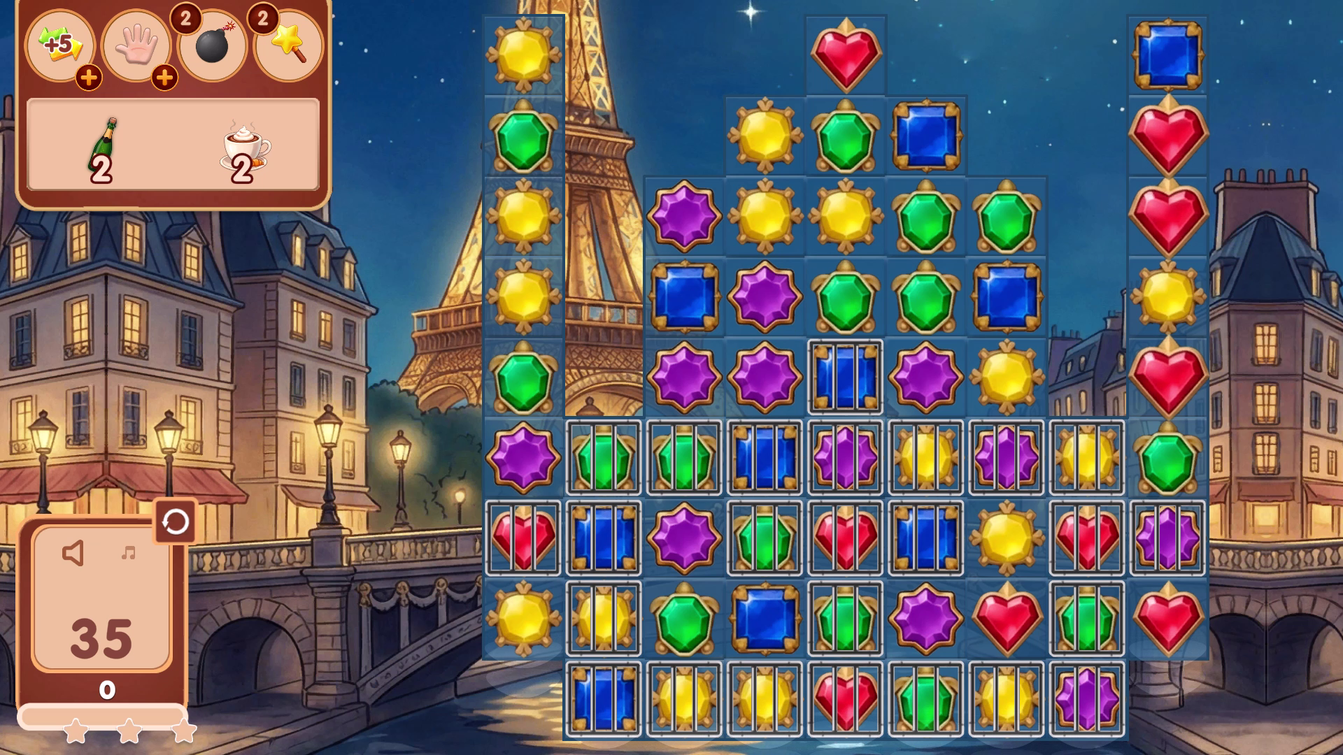 Treasures of Paris: The Secret of Gems - Match 3 screenshot