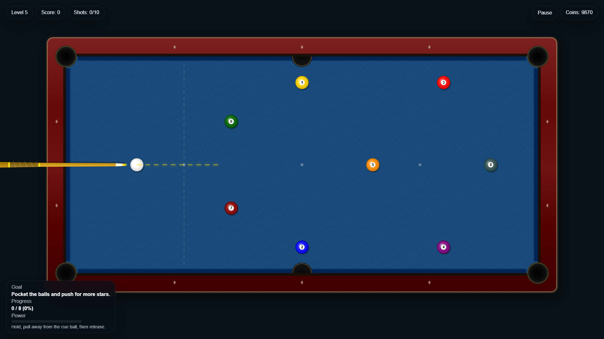 Pocket Billiard: 10 Levels — screenshot 5
