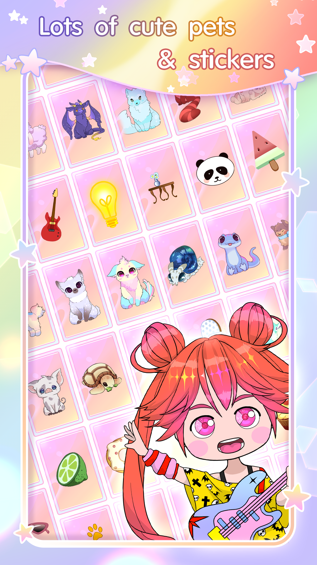 Chibi Dress Up & Coloring screenshot 12