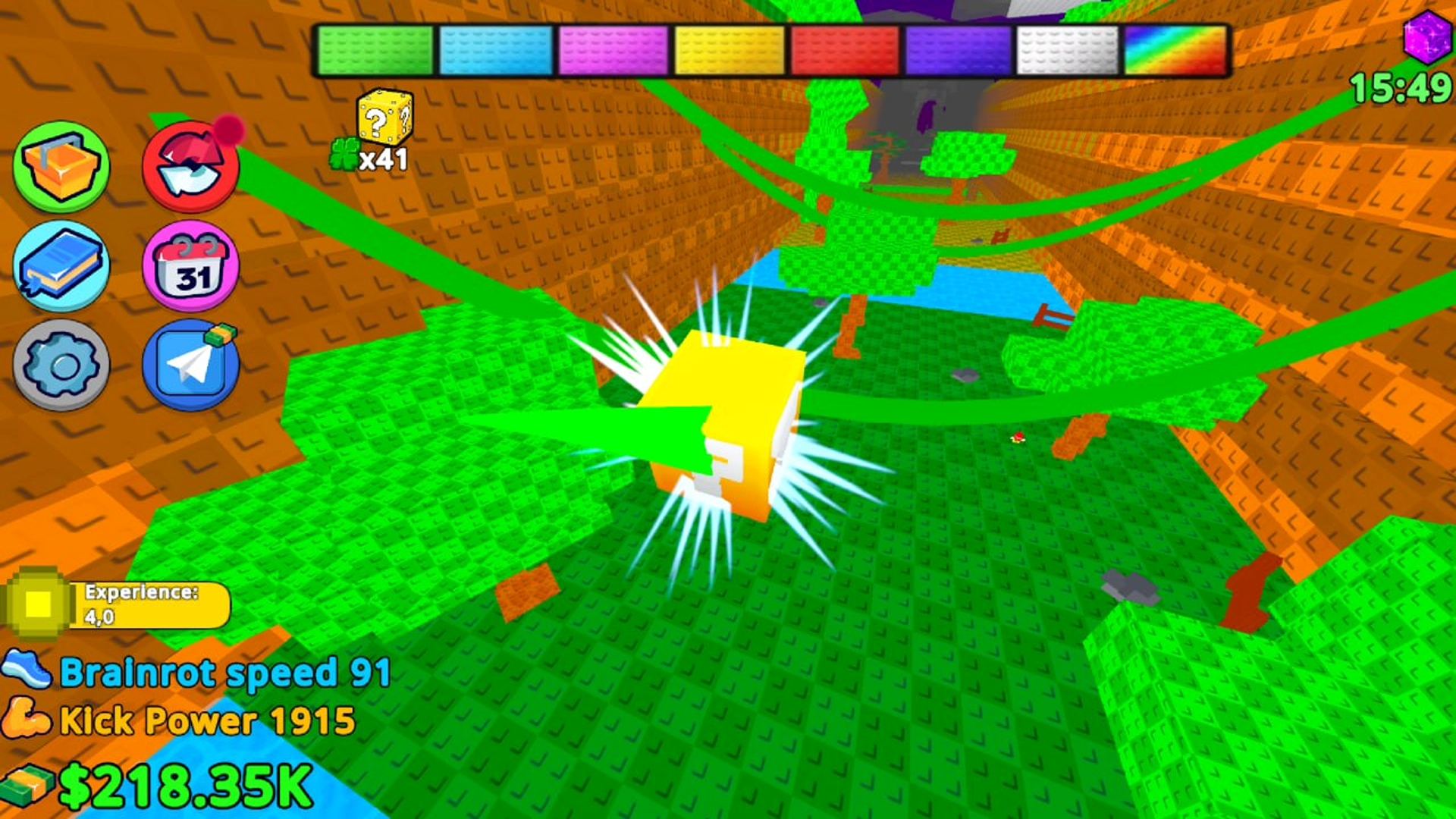 Kick Lucky Block to Earn Brainrot! screenshot