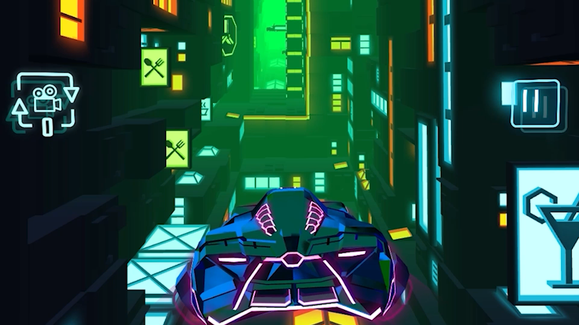 Neon Flytron: Cyberpunk Racer screenshot