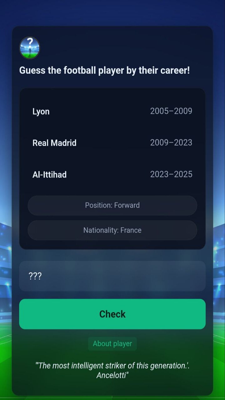 Guess the football player by their career! screenshot 4