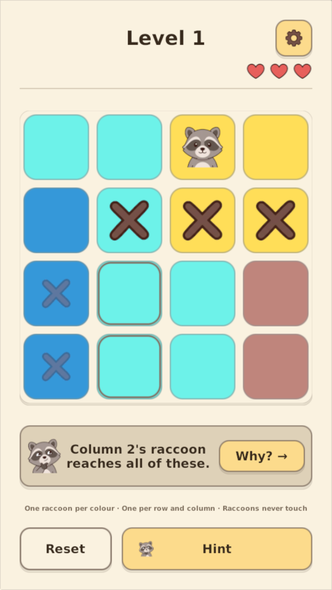 Raccoodoku: Place the Raccoons screenshot 7