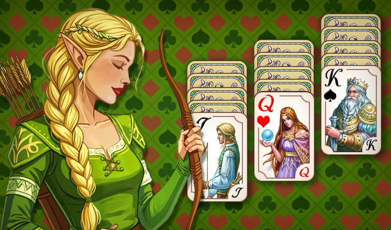 Tri Peaks Emerland Solitaire game cover