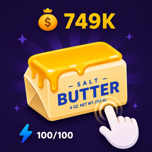 ASMR clicker - Butter squish, keyboard icon
