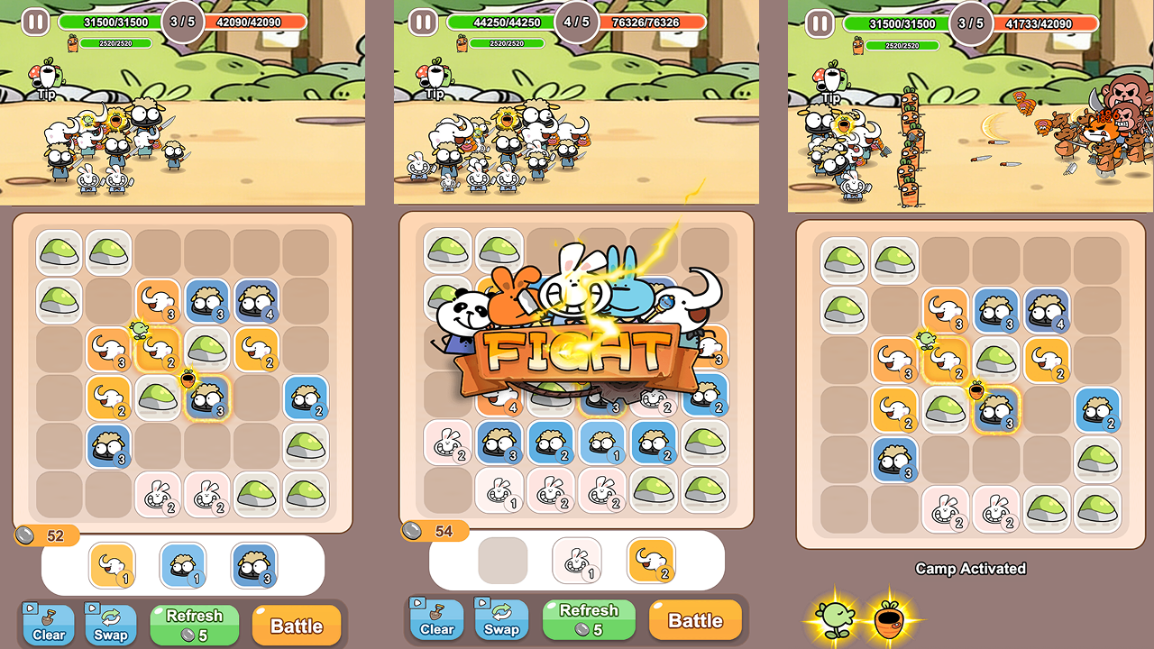Forest Battle: Merge Heroes — screenshot 1