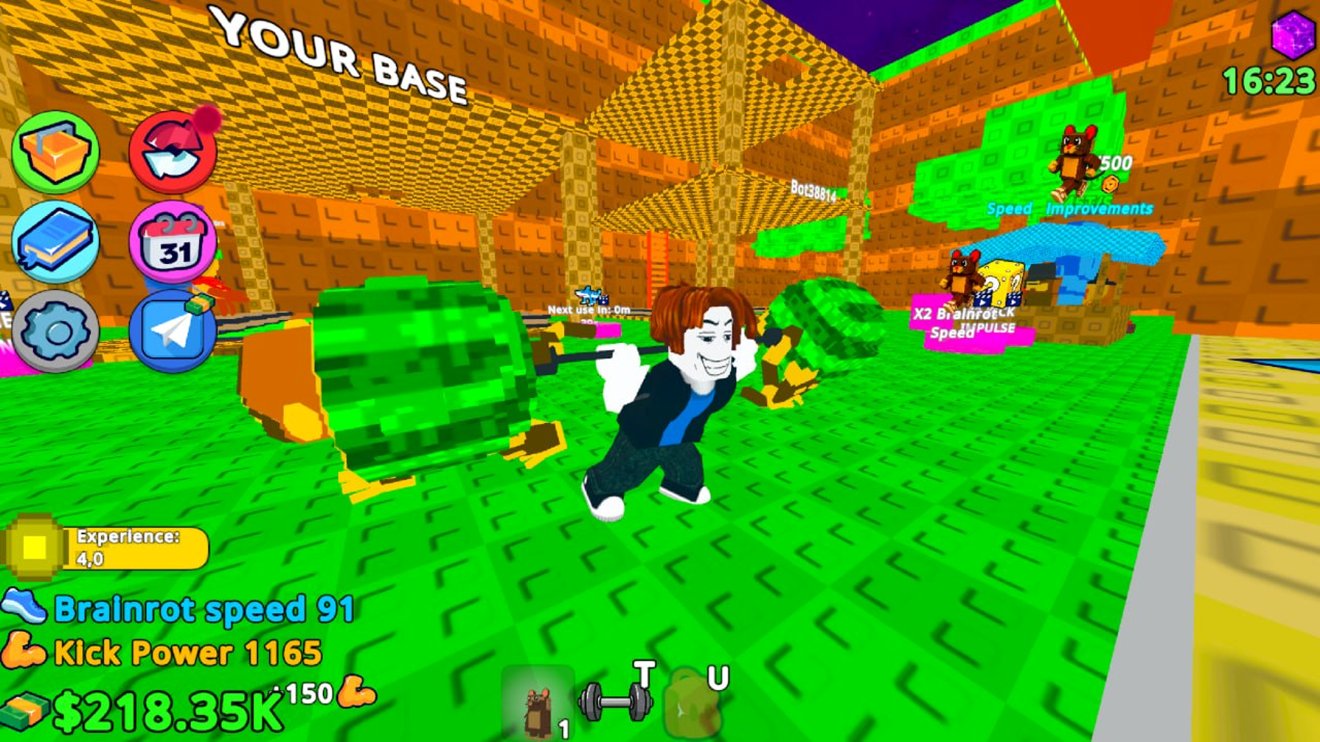 Kick Lucky Block to Earn Brainrot! screenshot