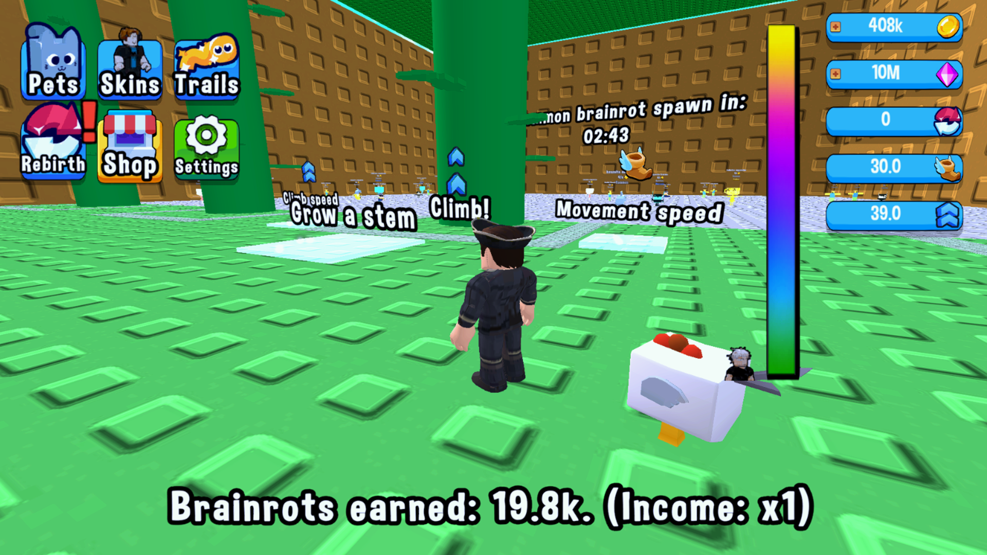 Obby Brainrot: Grow Beanstalk For Memes! — screenshot 4