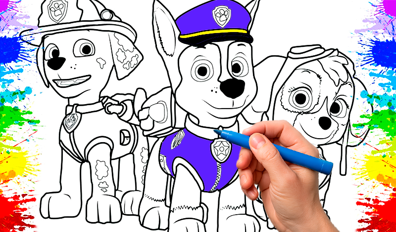 Kids Coloring Book: PAW Patrol game cover