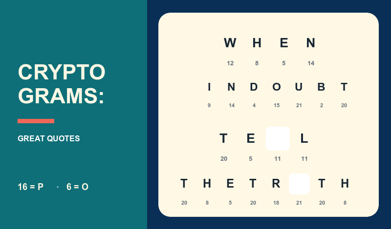 Cryptograms: Great Quotes game cover
