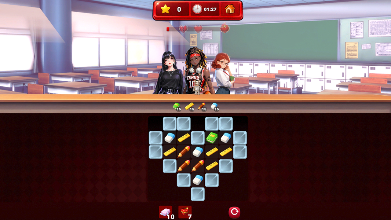 Girls' Academy - Match 3! — screenshot 2