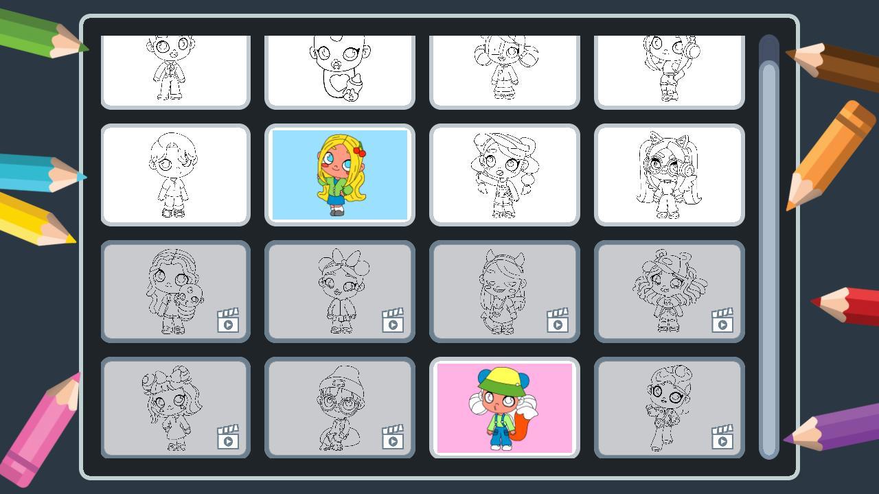 Avatar World Coloring screenshot
