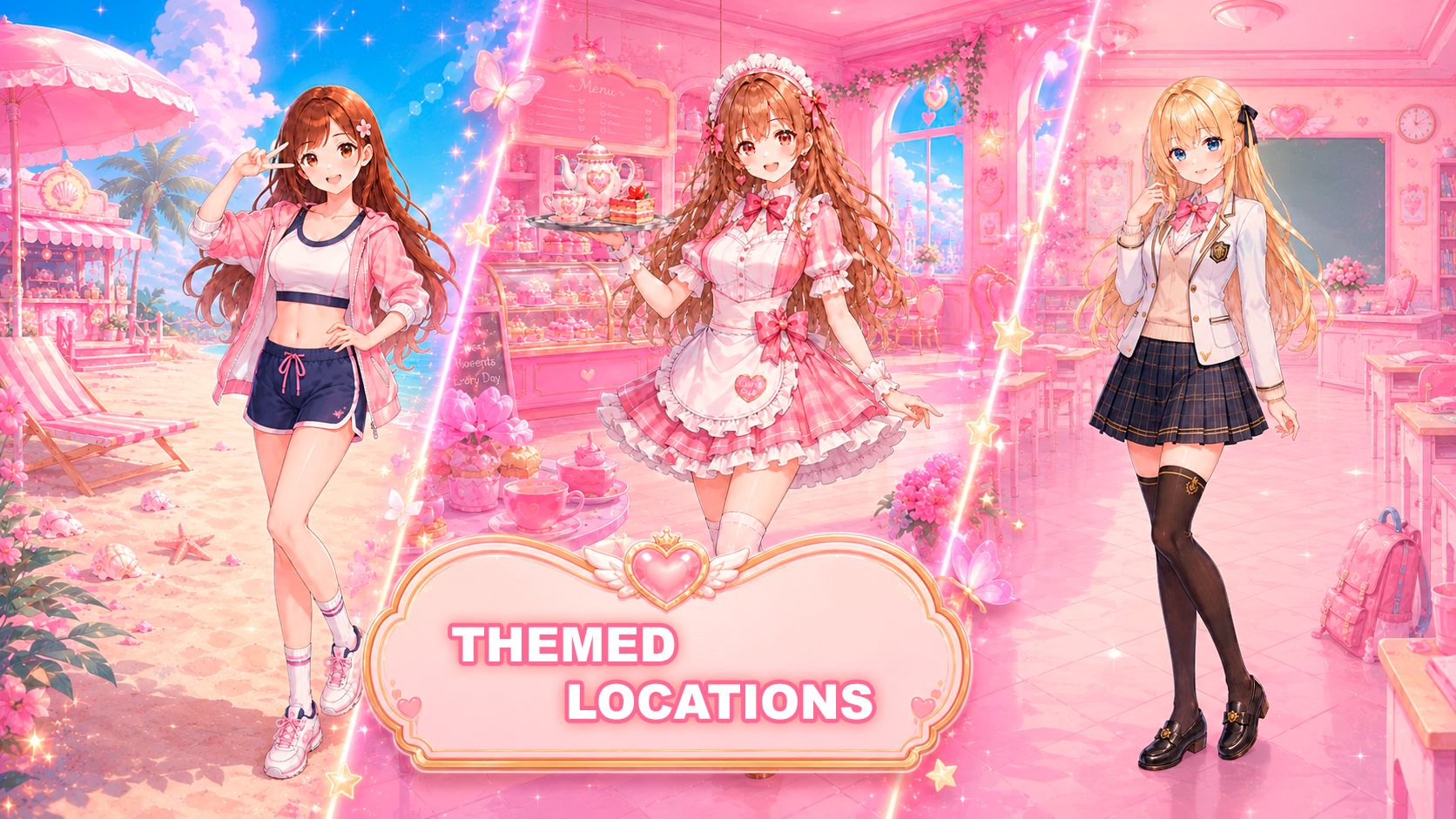 Match-3: Anime date — screenshot 2