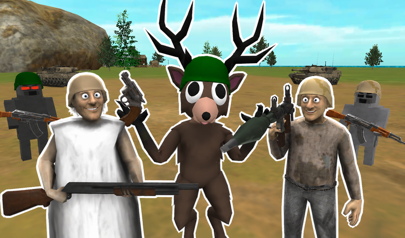 Deer Cannibal vs Granny: Battle for Babkogrenyevsk game cover