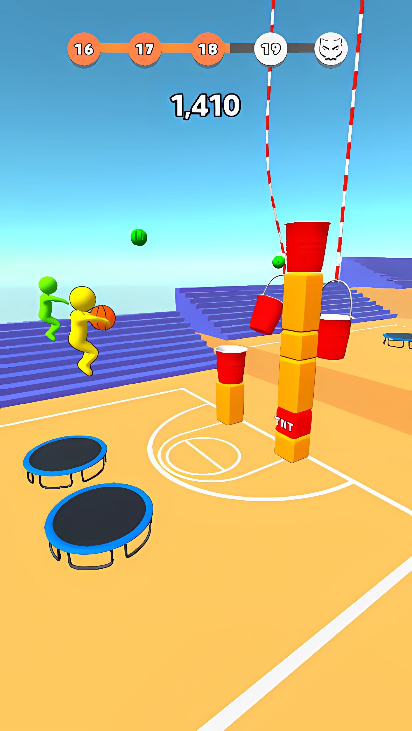 Trampoline Basketball 3D screenshot 11