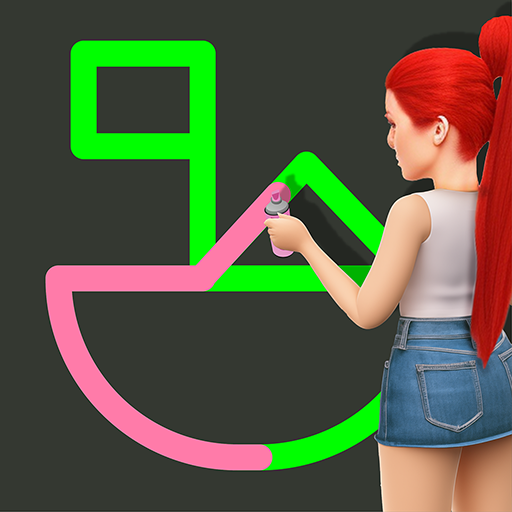 Puzzle! Trace the pattern with one line! icon