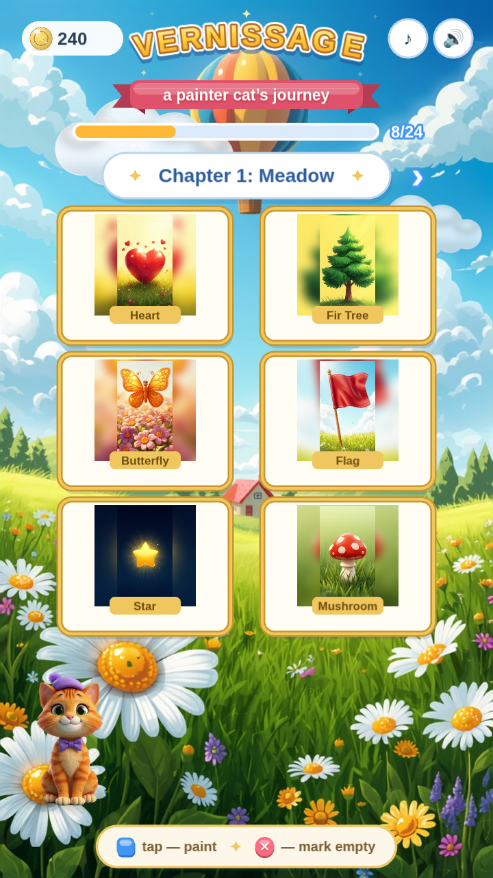 Vernissage: a painter cat's journey screenshot 5