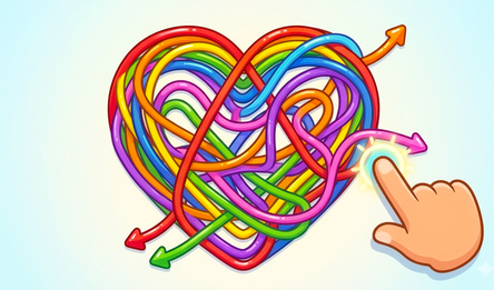 Arrow! Untangle the Yarn Ball