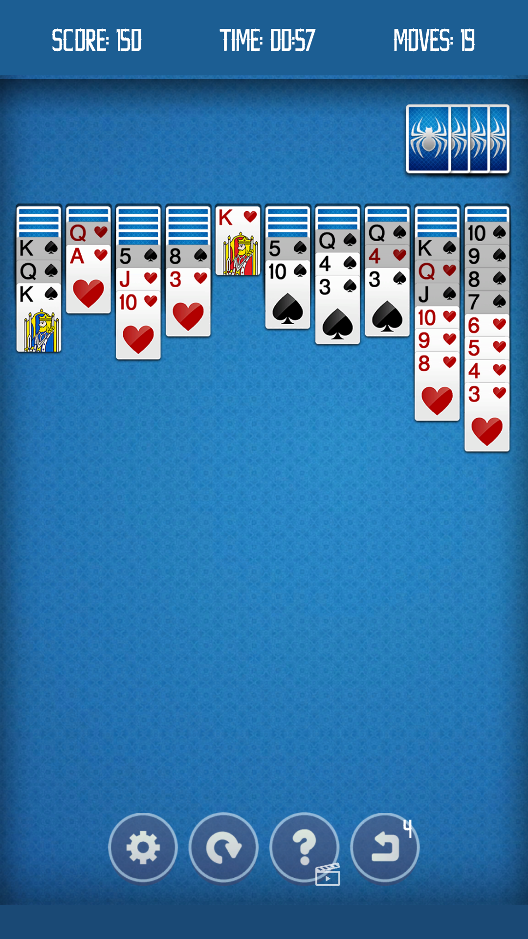 Spider Solitaire two suits screenshot 3