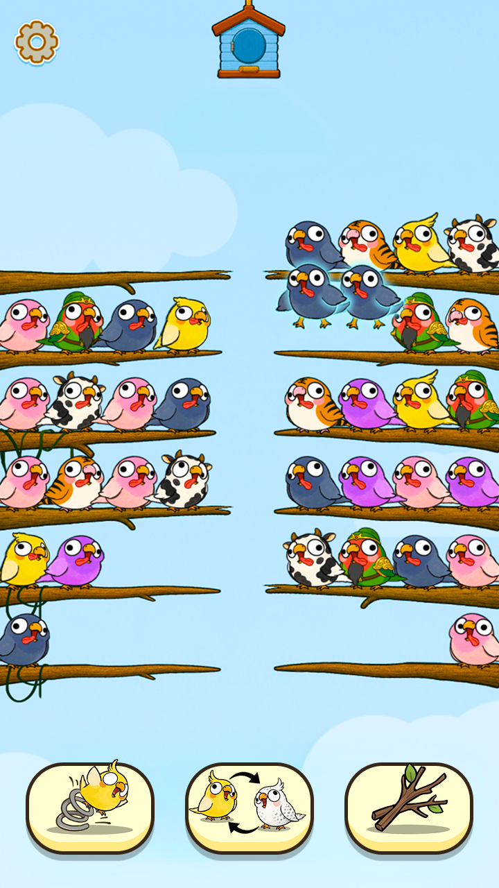 Sort & Clear: Funny Birds screenshot 7