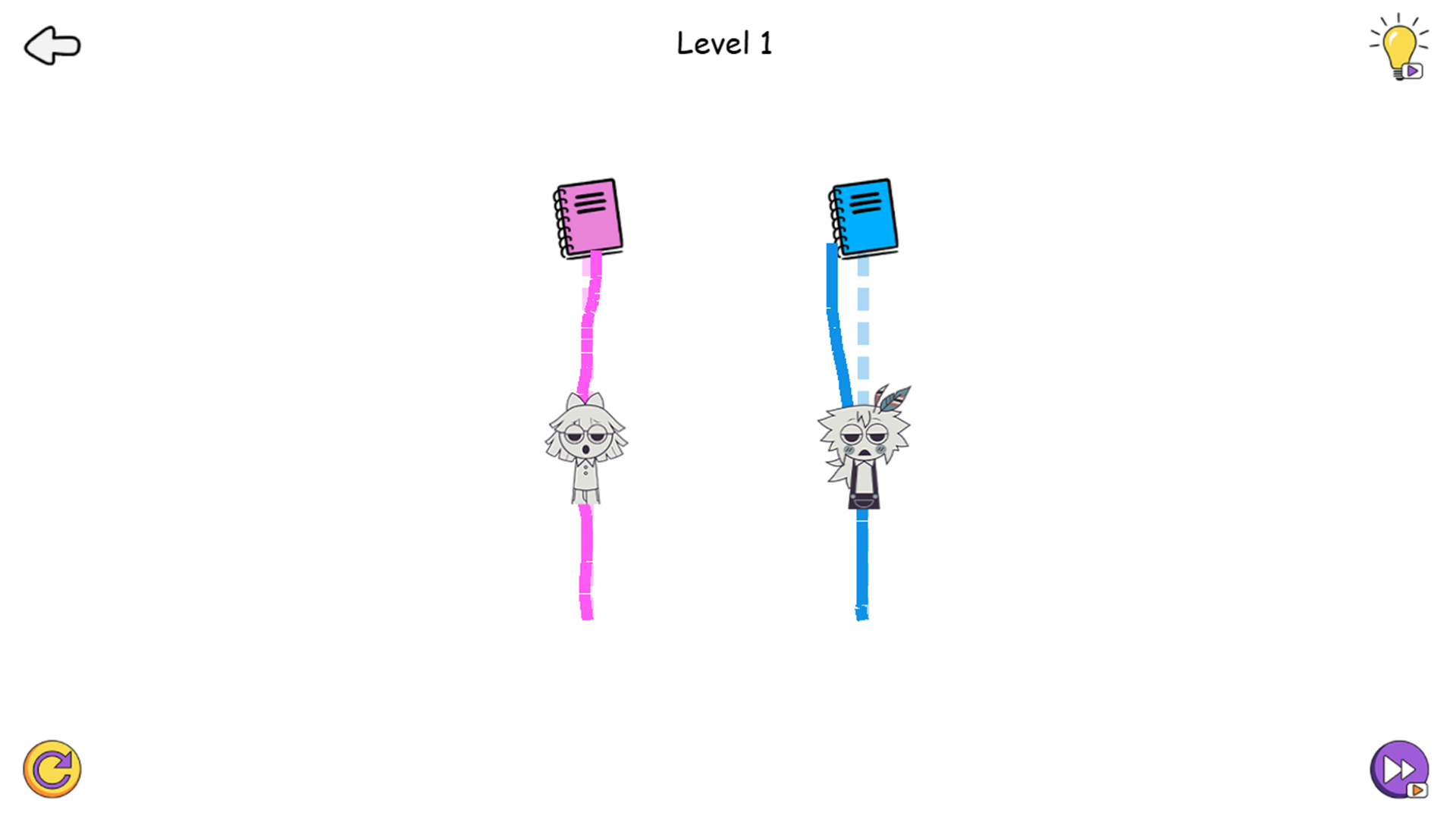 Sprunki Fundamental Paper Education Draw the Path screenshot