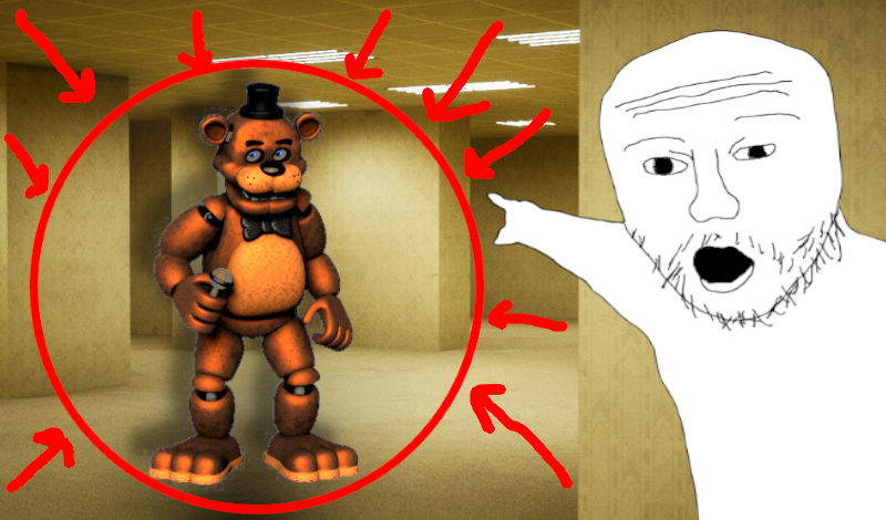 FNAF: Freddy in The Backrooms game cover
