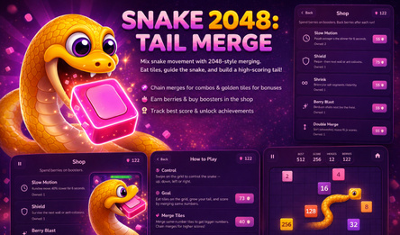 Snake 2048: Tail Merge