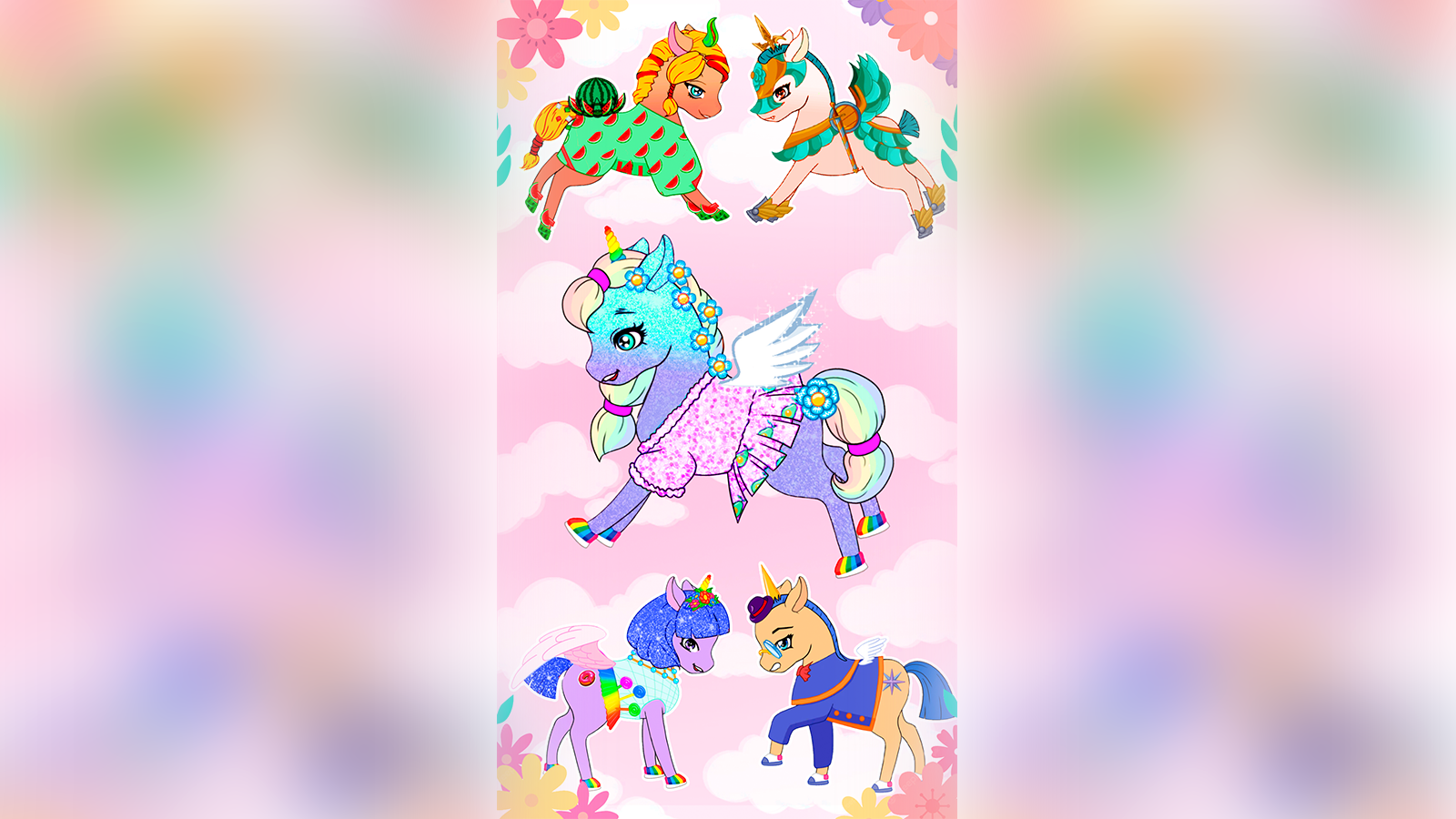 Chibi Unicorn Dress Up screenshot