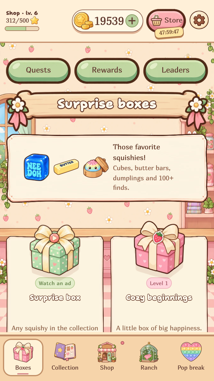 ASMR Store. Sell the squishes, open boxes! screenshot 6