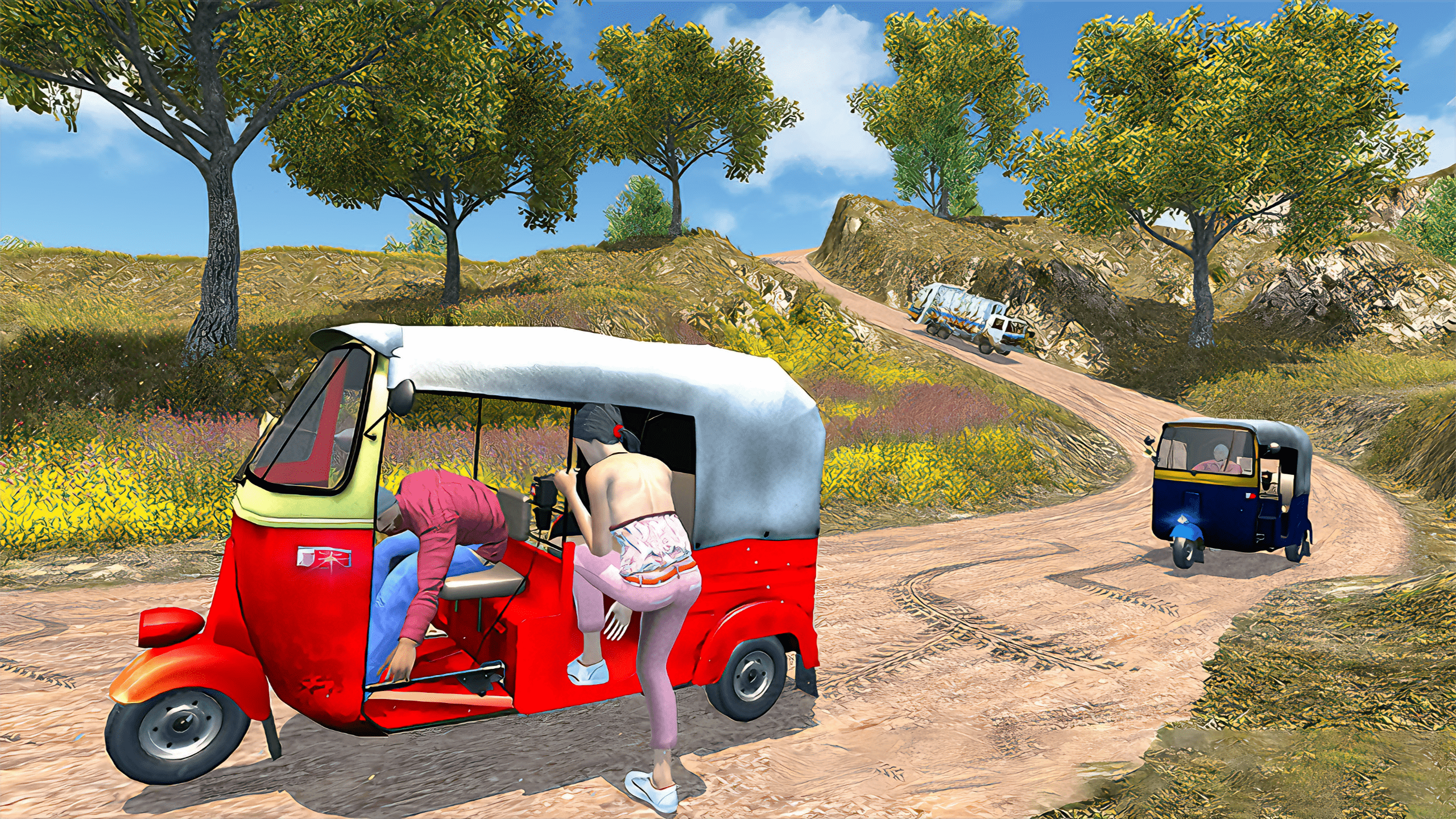 Tuk Tuk Rickshaw Driving Offroad screenshot
