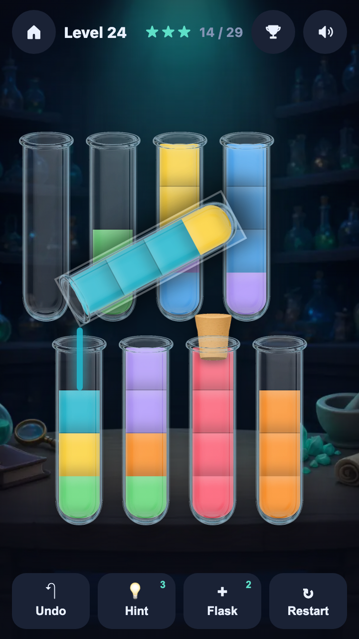 Flasks: Potion Sort screenshot 6