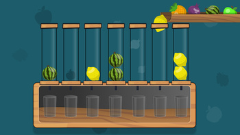 Sort Fruits: balloons