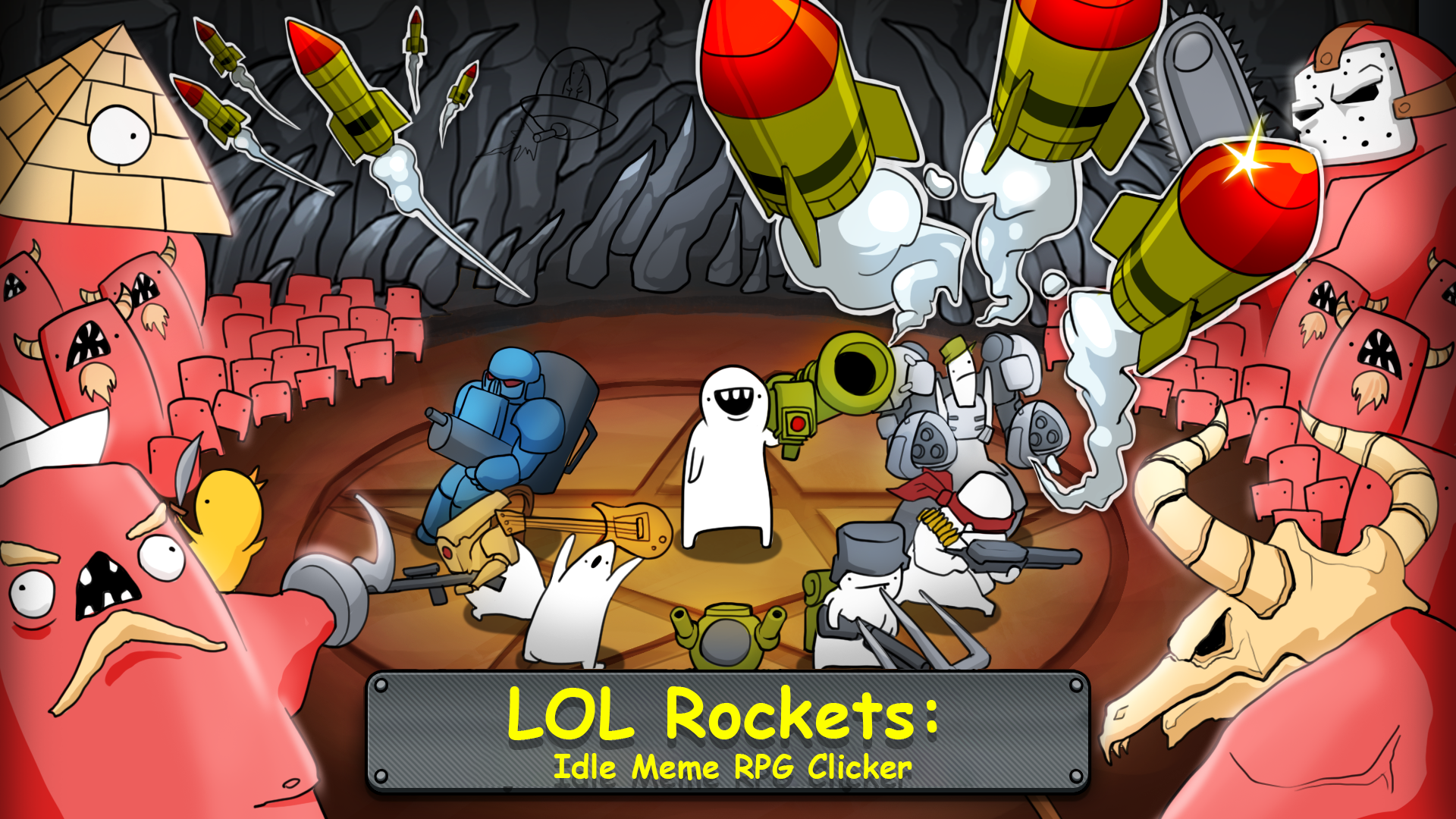 LOL Rockets: Idle Meme RPG Clicker screenshot