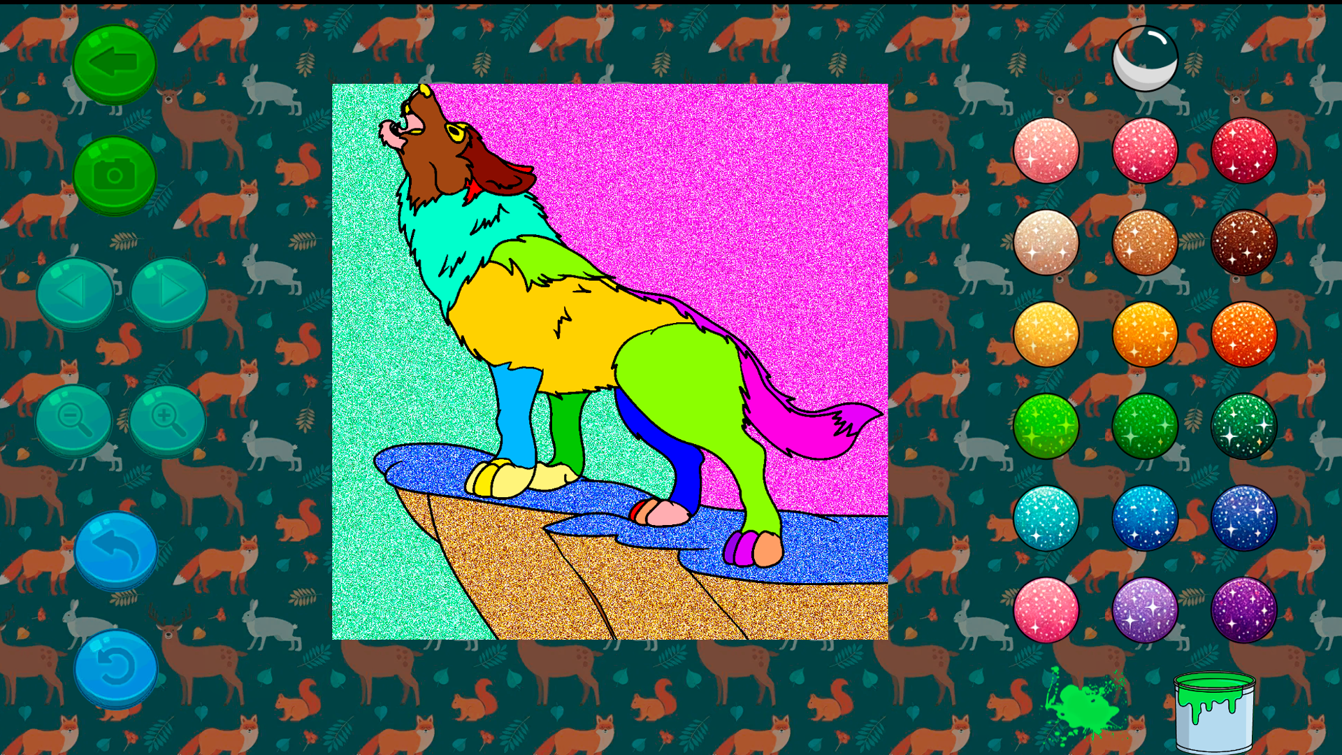 Coloring in the Animal World screenshot