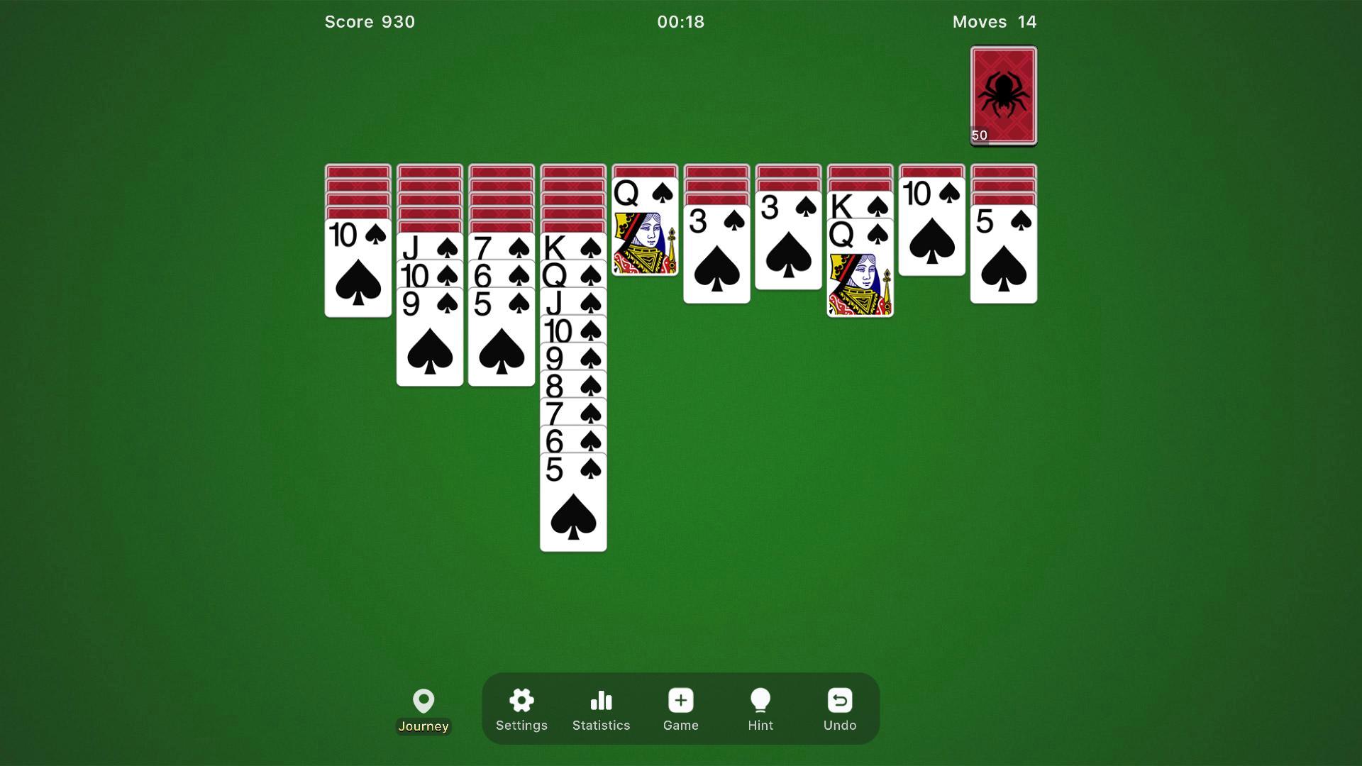 Solitaire Spider Master screenshot