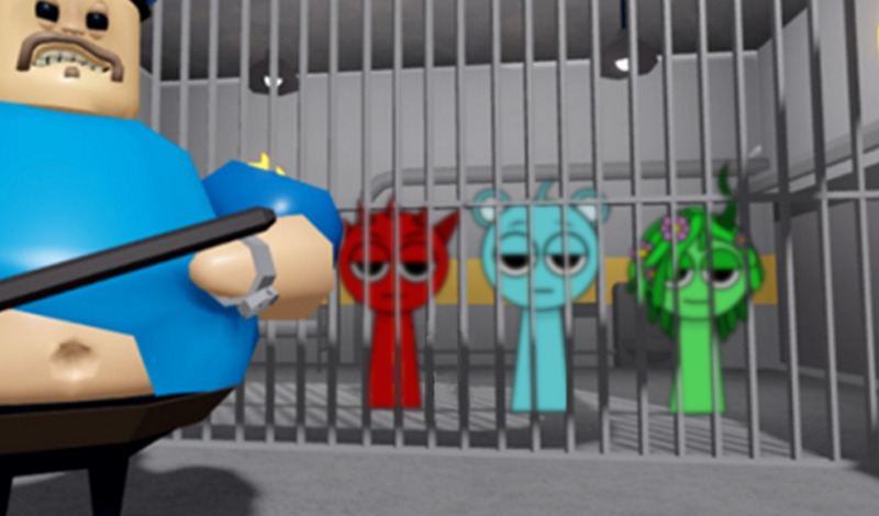 Robbie the Jailer: Find Sprunki game cover