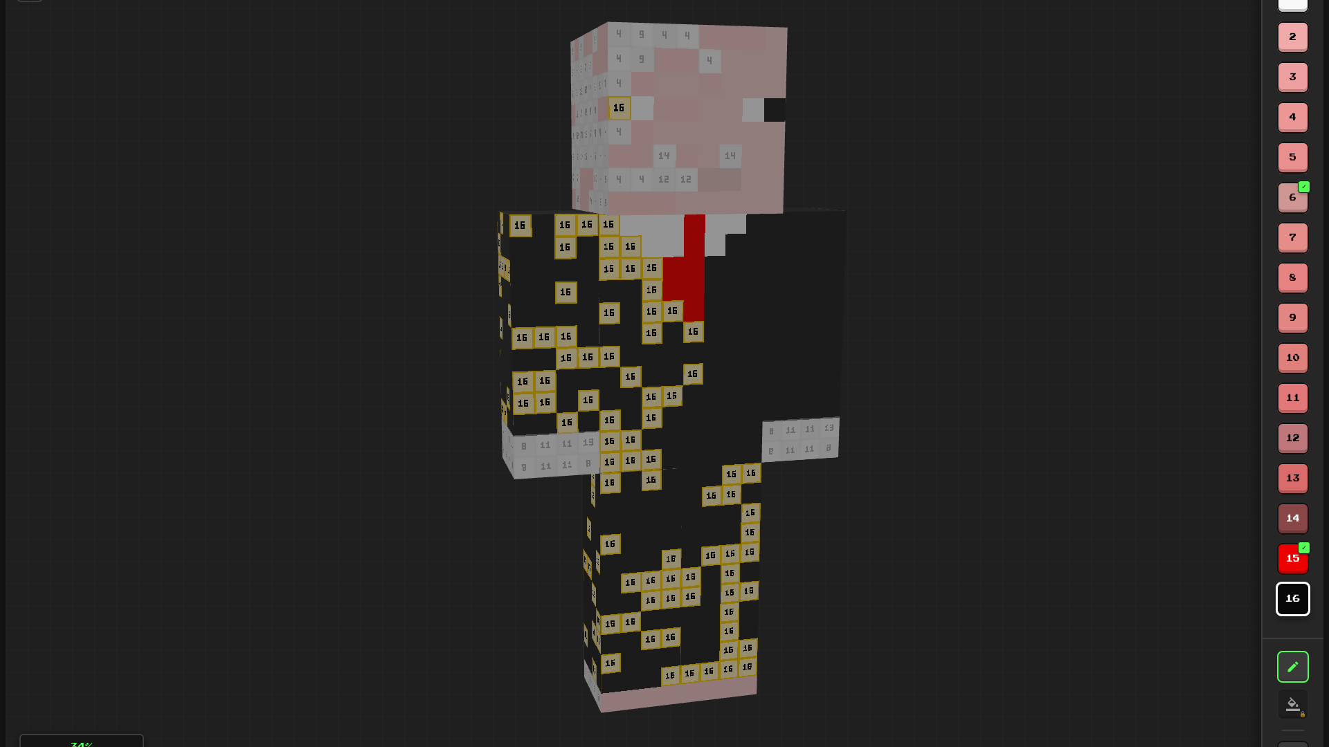3D Skin Coloring by Number — screenshot 2