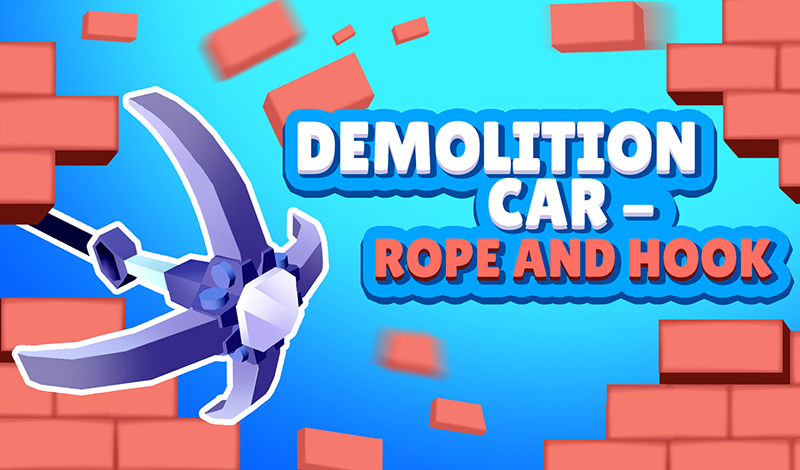 Demolition Car - Rope and Hook game cover