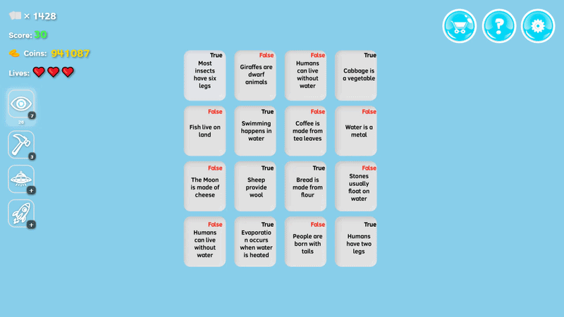 True of False — screenshot 3