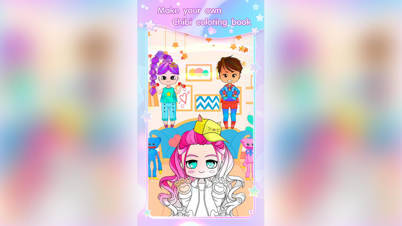 Chibi Dress Up & Coloring screenshot
