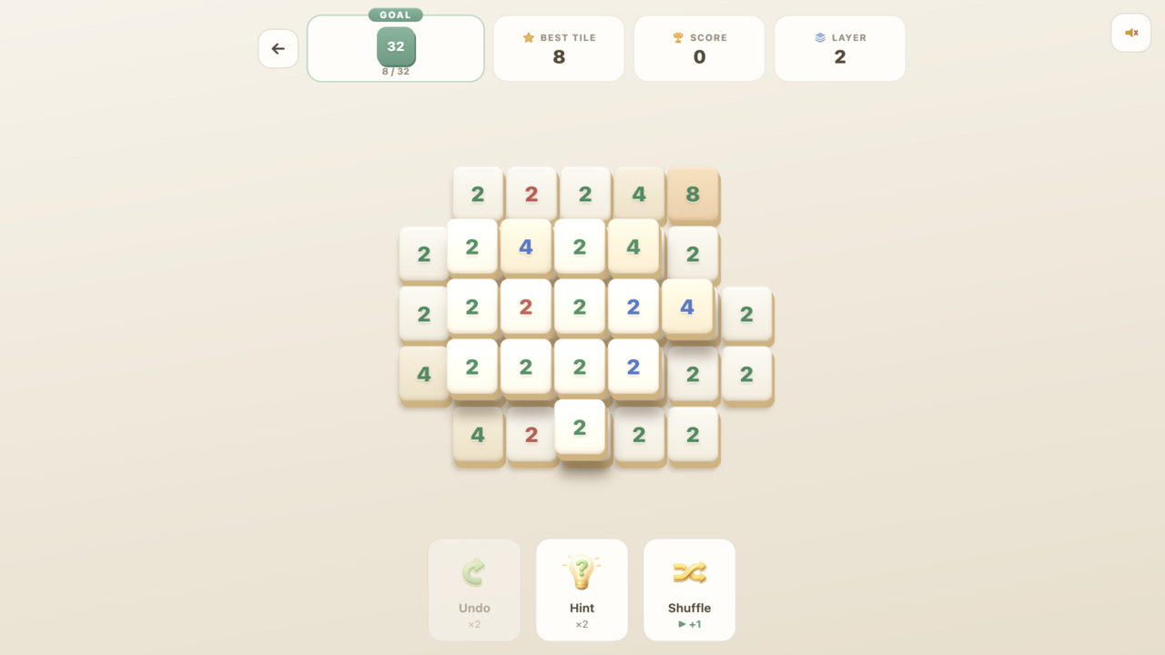 Mahjong 2048 — screenshot 1